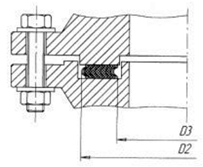 Рис.3. “Шип-паз” – тип уплотнения 4-5