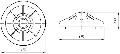 Рис.1. Чертеж извещателя FTL-A1S