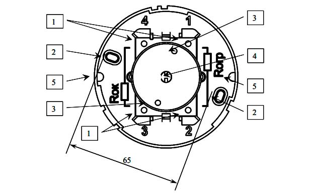 Рис.1. Чертеж извещателя FTL-A2