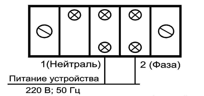 Схема подключения устройства искрообразующего типа УИ